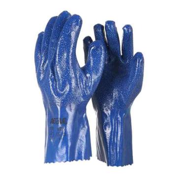 羿科/AEGLE 丁腈防化手套，60625132-9 蓝色，29cm，NT35 售卖规格：1副
