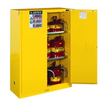 杰斯瑞特/JUSTRITE 黄色易燃液体存储柜，8945201 FM认证 45加仑/170升 双门/自动 售卖规格：1个