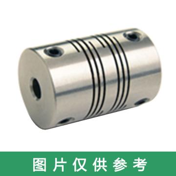 Ruland FSMR-紧定螺钉式螺旋切缝弹性联轴器 ，公制， 铝合金，FSMR38-18-17-A 售卖规格：1个