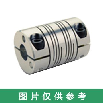Ruland FCR-夹紧式螺旋切缝弹性联轴器 ，一端英制一端公制， 不锈钢，FCR20-13MM-3/8"-SS 售卖规格：1个