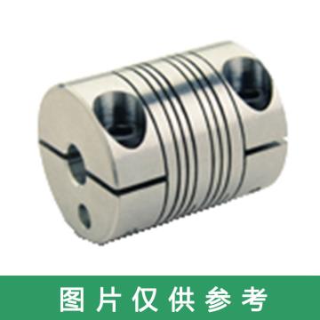 Ruland MWC-夹紧式螺旋切缝弹性联轴器，公制，铝合金，MWC20-5-5-A 售卖规格：1个