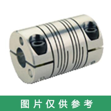 Ruland FCR-夹紧式螺旋切缝弹性联轴器 ，英制， 不锈钢，FCR24-10-10-SS 售卖规格：1个
