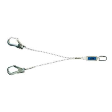 霍尼韦尔/Honeywell 缓冲绳，1011862 10.5毫米双叉缓冲细绳1.2米，配1个安全钩，2个脚手架钩 售卖规格：1条