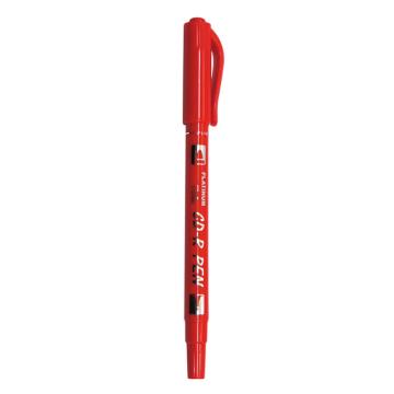 白金 小双头记号笔，CPM-29 红色（替代：ECU915） 售卖规格：10支/盒