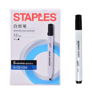 史泰博 圆头白板笔，B-DE1004 黑色（替代：RVX217） 售卖规格：12支/盒