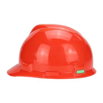 梅思安/MSA V-Gard ABS标准型安全帽，10172892 红色，超爱戴帽衬，D型下颏带 售卖规格：1顶