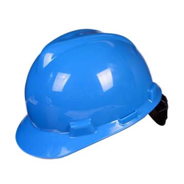 梅思安MSA V-Gard ABS标准型安全帽，10172893，蓝 超爱戴帽衬 D型下颏带