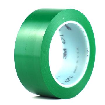 3M 聚氯乙烯胶带，60mm×33m，绿色，471