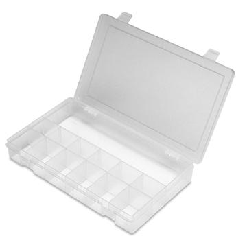 DURHAM MFG 13格透明小型塑料盒，SP13-CLEAR 279×171×44mm 售卖规格：1个