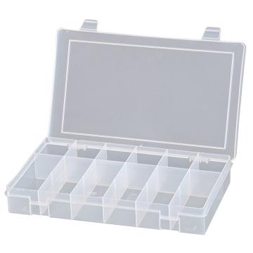 DURHAM MFG 12格偏离型小型塑料盒，SPOS12-CLEAR 279×171×44mm 售卖规格：1个