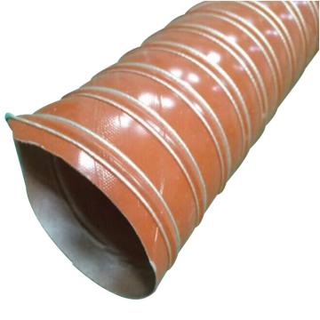 莱克斯/LKESS 耐高温矽胶风管，LKE426-305mm ，内径305mm，4米/条,持续不超300度，硅表面玻璃纤维涂层，红 售卖规格：1条