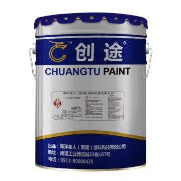 创途/CHUANGTU 经济型醇酸调和漆，经济型醇酸调和漆，国标PB11孔雀蓝 售卖规格：15公斤/桶