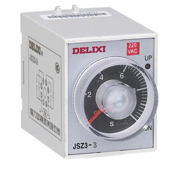 德力西/DELIXI JSZ3系列时间继电器，JSZ3CF220 JSZ3C-F 2M/20M/2H/12H AC220V 售卖规格：1个