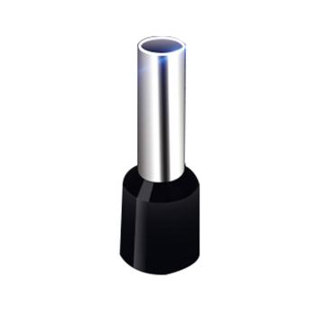 长虹塑料 管型预绝缘端子，E35-25 黑色 售卖规格：200只/包
