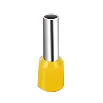 长虹塑料 管型预绝缘端子，E1512 黄色 售卖规格：1000只/包