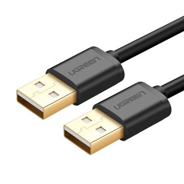 绿联/UGREEN USB2.0数据线公对公，30136 3米 黑 售卖规格：1根