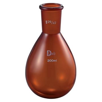 西域推荐 通用磨口茄型烧瓶(茶褐色) TS29/42 300ml，3-9675-15 售卖规格：1个