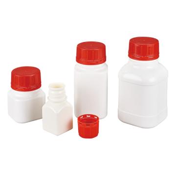 西域推荐 HDPE带防盗盖塑料方形瓶，广口，180ml，CC-5318-03 售卖规格：1只