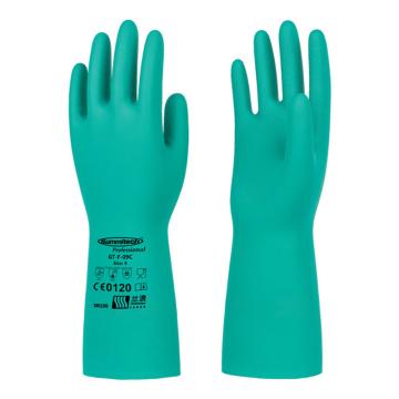 兰浪 丁腈橡胶手套，SR100-9 掌部厚度0.38mm，绿色 售卖规格：1副
