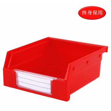 Raxwell 背挂零件盒 物料盒，TK011(标签牌1+标签纸1) 外尺寸规格D*W*H(mm)：110×105×50，全新料，红色 售卖规格：1个
