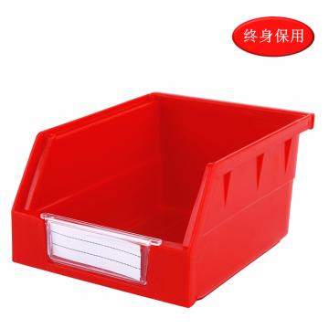 Raxwell 背挂零件盒 物料盒，TK012(标签牌1+标签纸1) 外尺寸规格D*W*H(mm)：140×105×75，全新料，红色 售卖规格：1个