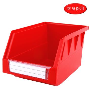 Raxwell 背挂零件盒 物料盒，TK014(标签牌1+标签纸1) 外尺寸规格D*W*H(mm)：220×140×125，全新料，红色 售卖规格：1个