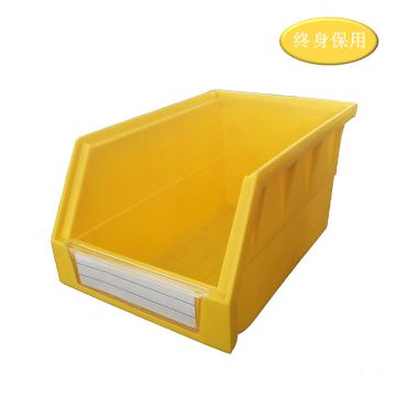 Raxwell 背挂零件盒 物料盒，TK014(标签牌1+标签纸1) 外尺寸规格D*W*H(mm)：220×140×125，全新料，黄色 售卖规格：1个