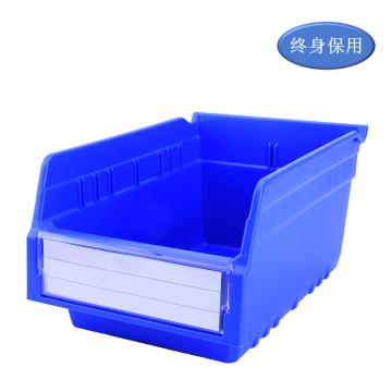 Raxwell 精益零件盒 物料盒，TK3215(标签牌1+标签纸1) 外尺寸规格D*W*H(mm)：300×200×150，全新料，蓝色 售卖规格：1个