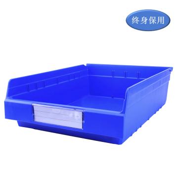 Raxwell 精益零件盒 物料盒，TK5415(标签牌1+标签纸1) 外尺寸规格D*W*H(mm)：500×400×150，全新料，蓝色 售卖规格：1个