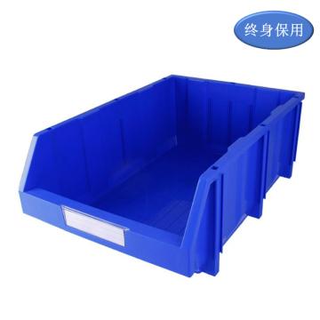 Raxwell 组立背挂零件盒 物料盒，TK006(标签牌1+标签纸1+立柱7) 外尺寸规格D*W*H(mm)：600×400×220，全新料，蓝色 售卖规格：1个
