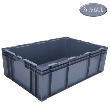 Raxwell HP系列灰色周转箱HP6C，RHSS4040 尺寸(mm)：外：650×435×210/内：605×390×195 售卖规格：1个