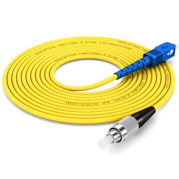海乐 单模光纤跳线（SC-FC9/125）电信级单芯尾纤3米，HJ-1SC-FC-S3 售卖规格：1根