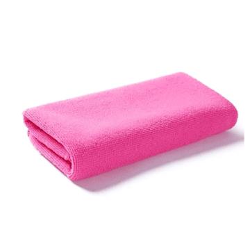 小方巾，纤维小毛巾 30x30深粉色