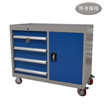 Raxwell 门抽组合工具车,尺寸(长×宽×高mm):1000×500×835，RHTC0007 售卖规格：1台