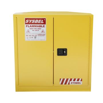 西斯贝尔/SYSBEL 角落式易燃液体安全柜，WA810300C FM认证 30加仑/114升 双门/手动 不含接地线 售卖规格：1台