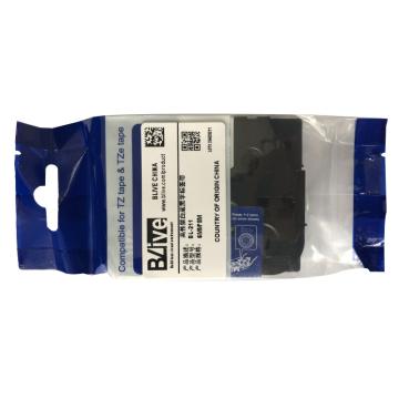Blive 标签机色带，PET，6mm×8m，白底黑字，BL-211 售卖规格：1卷