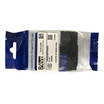 Blive 标签机色带，PET，9mm×8m，白底黑字，BL-221 售卖规格：1卷