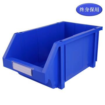 Raxwell 组立背挂零件盒 物料盒，TK008(标签牌1+标签纸1+立柱4) 外尺寸规格D*W*H(mm)：370×214×175，全新料，蓝色 售卖规格：1个