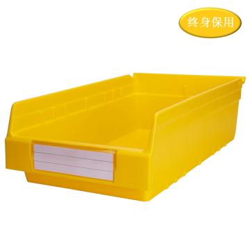 Raxwell 精益零件盒 物料盒，TK5315(标签牌1+标签纸1) 外尺寸规格D*W*H(mm)：500×300×150，全新料，黄色 售卖规格：1个