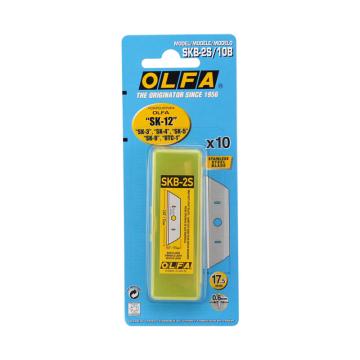 OLFA 不锈钢安全刀SK-12刀片，SKB-2S/10 B 售卖规格：1包