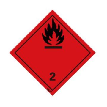 (定制)危废标签,"易燃性",自粘性乙烯,国产不干胶,(圆珠笔可书写)