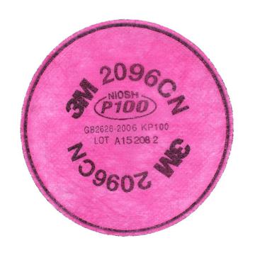 3M 酸性气体异味及颗粒物滤棉，2096CN KP100/P100 售卖规格：2片/包