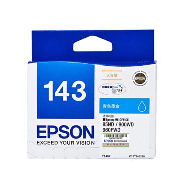 爱普生（EPSON）墨盒，T1432 青色超大容量（适用WF-3011/7511/7521/7018/960FWD/900WD/85ND)