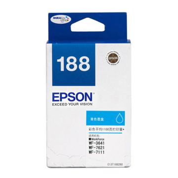 爱普生（EPSON）墨盒，T1882 青色 （适用WF-3641/WF7111/WF7621）
