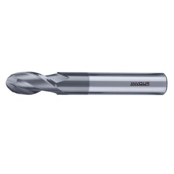 INVOUS 短型四刃球头铣刀，IS782-82629 10.0mm、整体硬质合金 售卖规格：1支