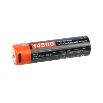 耐朗 USB直充14500锂电池，NRB-L750, 750mAh，3.7V，单位：个