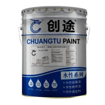 创途/CHUANGTU 水性丙烯酸金属漆，大红，15kg/桶 售卖规格：15公斤/桶