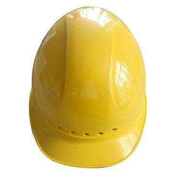 禄华 ABS 顶部前凸形安全帽，黄色，WX-A3 ，华电定制（同系列30顶起印）
