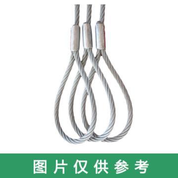 巨力 压制钢丝绳索具（麻芯），直径16*5M （误差2.5MM）不含吊钩