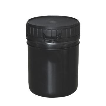 安赛瑞 广口塑料瓶（1L），500023 易开罐分装瓶直桶涂料油墨罐塑料储藏包装罐 黑色 售卖规格：1个